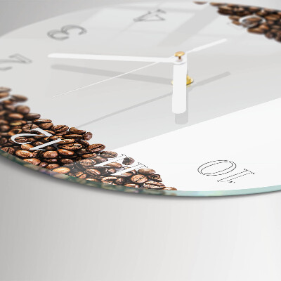 Round wall clock Coffee Beans