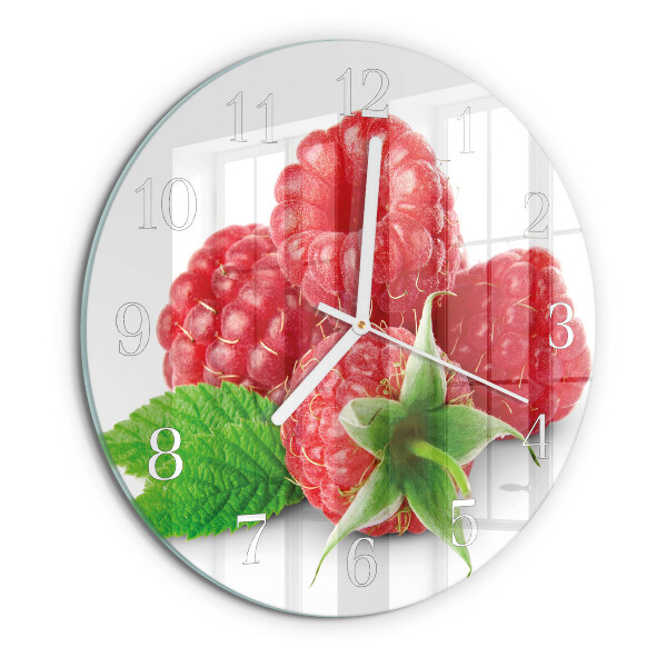 Round wall clock Raspberries