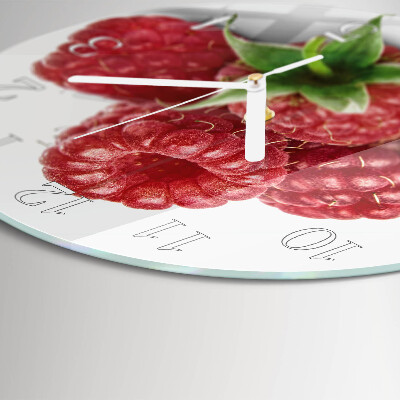 Round wall clock Raspberries