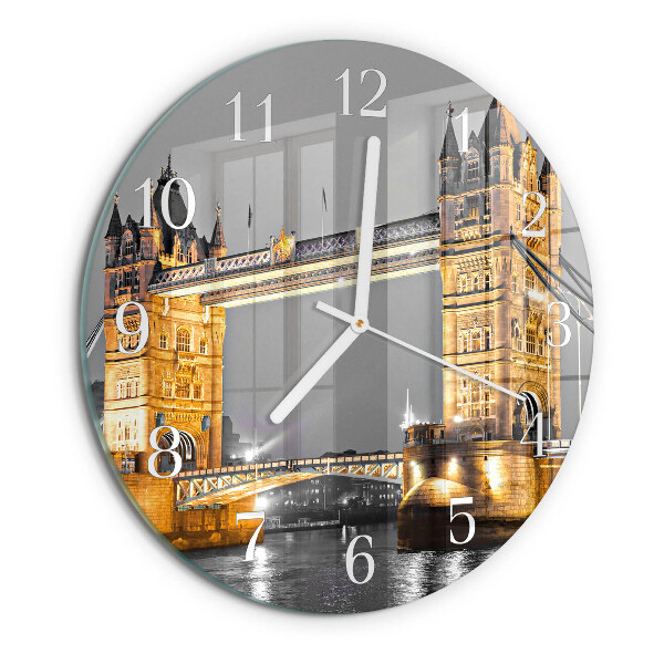 Round wall clock Tower Bridge