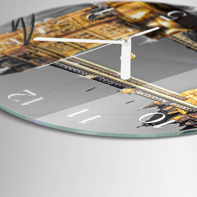 Round wall clock Tower Bridge