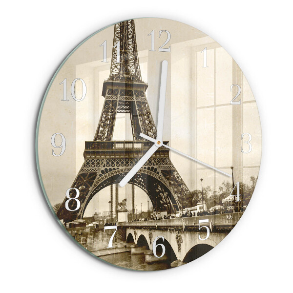 Round wall clock Paris