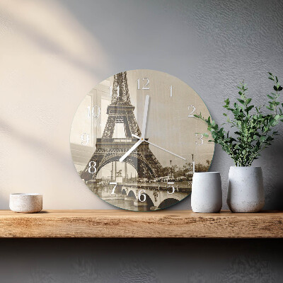 Round wall clock Paris