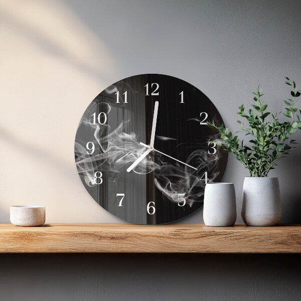 Round wall clock Smoke