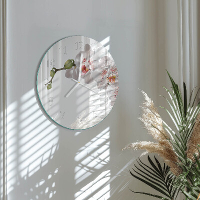 Round wall clock Orchid
