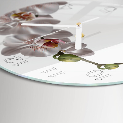 Round wall clock Orchid