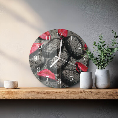 Round wall clock Stones
