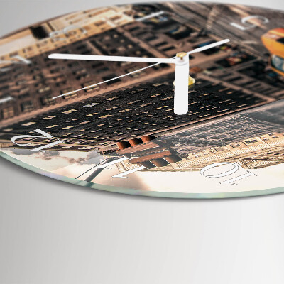 Round wall clock Taxi