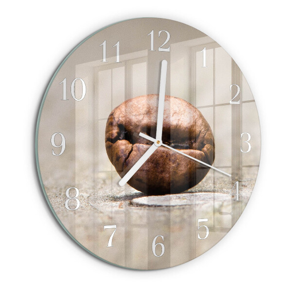 Round wall clock Coffee Bean