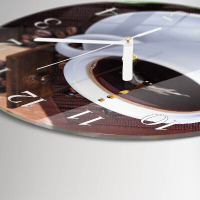 Round wall clock Coffee