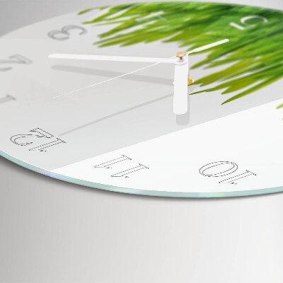 Round wall clock Grass