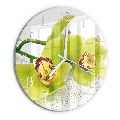 Round wall clock Orchid