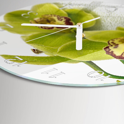 Round wall clock Orchid