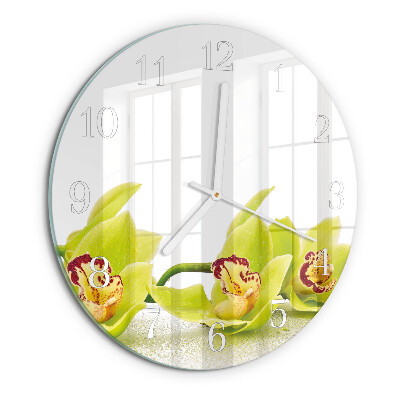 Round wall clock Orchid