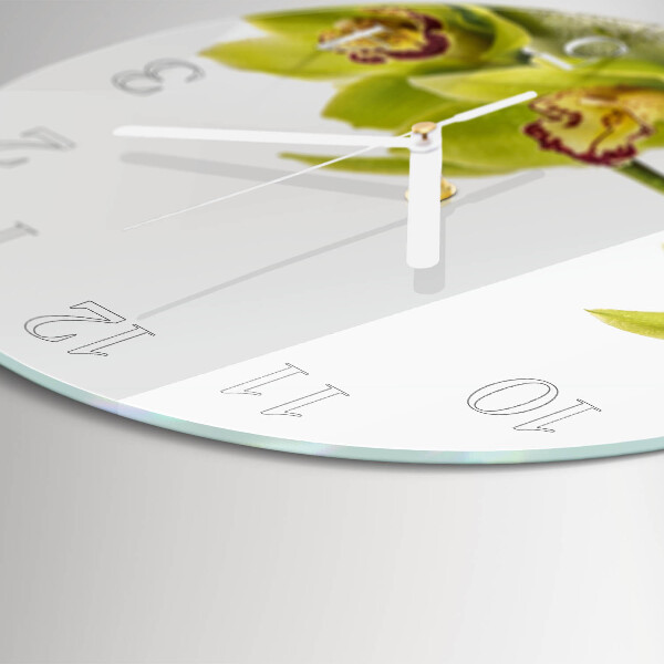 Round wall clock Orchid