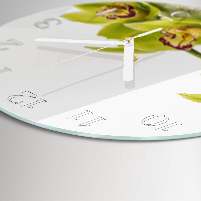 Round wall clock Orchid