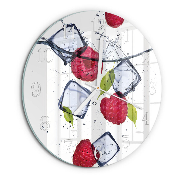 Round wall clock Raspberries