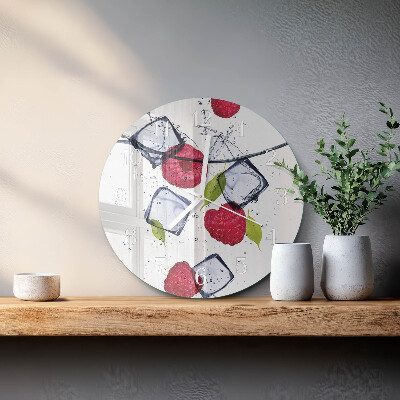 Round wall clock Raspberries