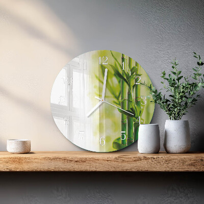 Round wall clock Bamboo