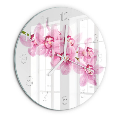 Round wall clock Orchid