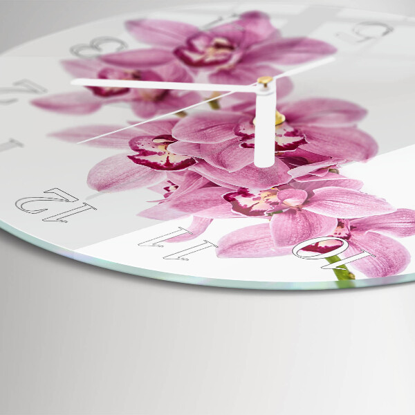 Round wall clock Orchid