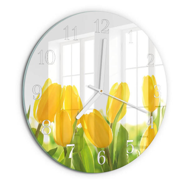 Round wall clock Tulips