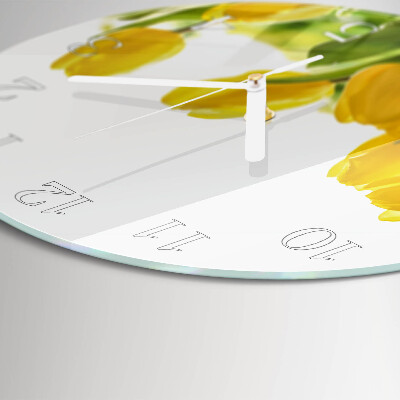 Round wall clock Tulips