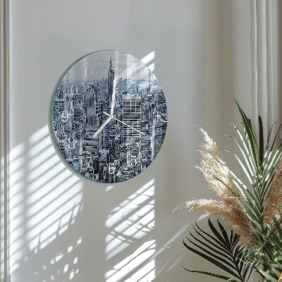 Round wall clock City