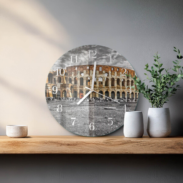 Round wall clock Colosseum