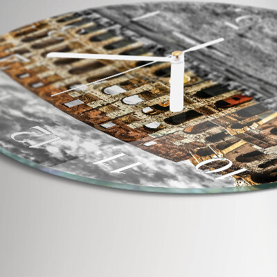 Round wall clock Colosseum