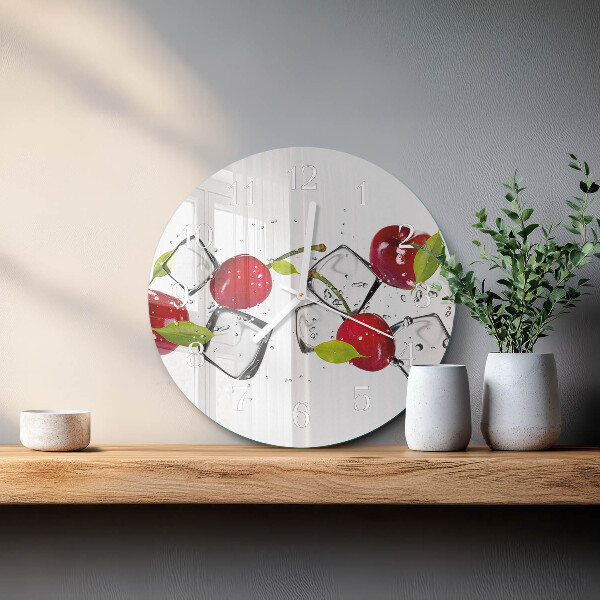 Round wall clock Cherry Ice Cream