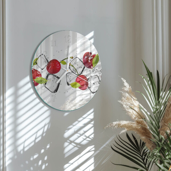 Round wall clock Cherry Ice Cream