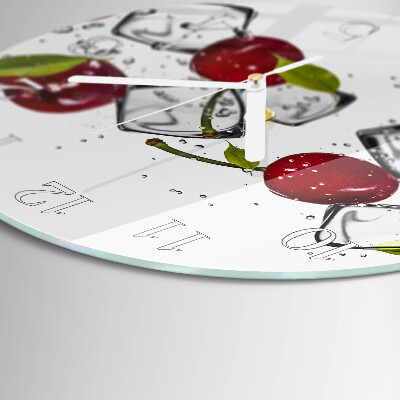 Round wall clock Cherry Ice Cream