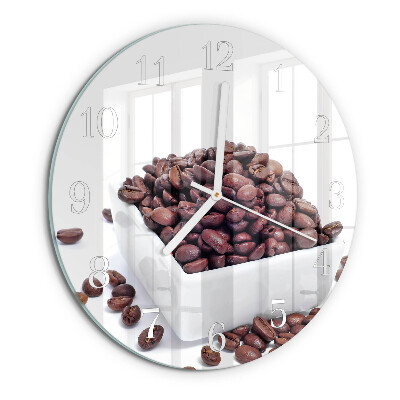 Round wall clock Coffee Beans