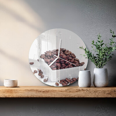 Round wall clock Coffee Beans