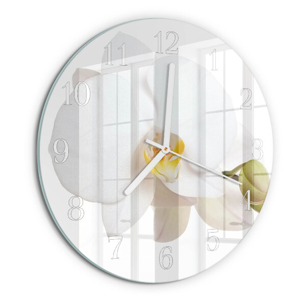Round wall clock Orchid