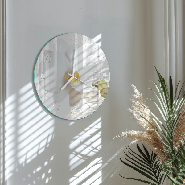 Round wall clock Orchid