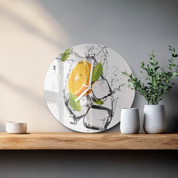 Round wall clock Ice