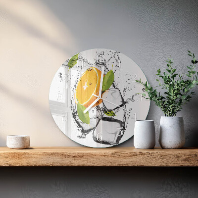 Round wall clock Ice