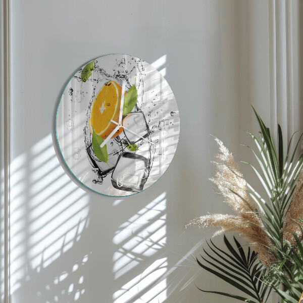 Round wall clock Ice