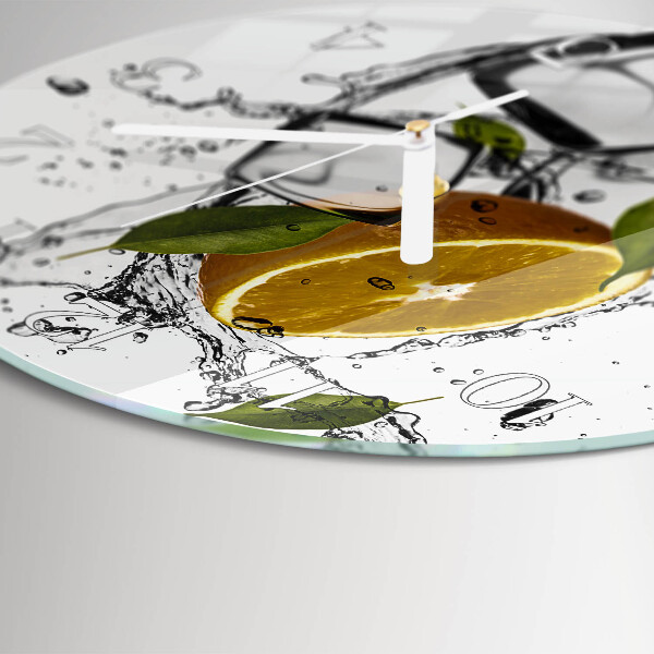 Round wall clock Ice