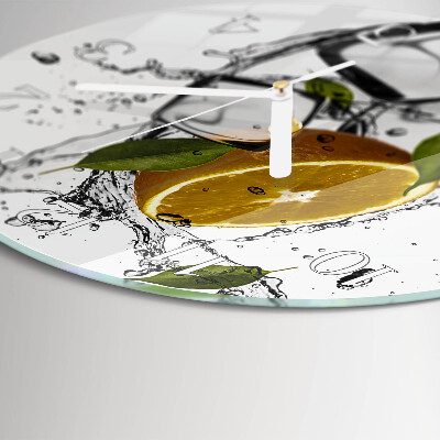Round wall clock Ice