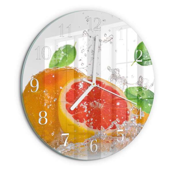 Round wall clock Grapefruit