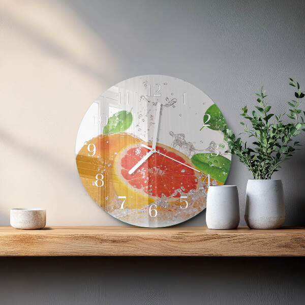 Round wall clock Grapefruit