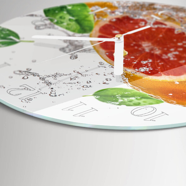 Round wall clock Grapefruit