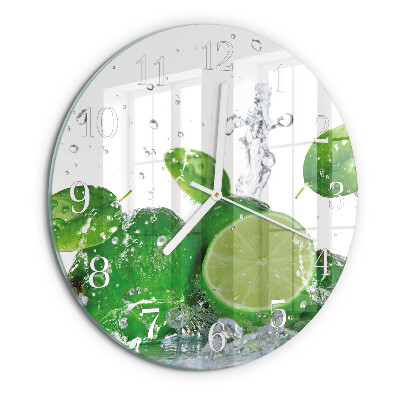 Round wall clock Calcium carbonate