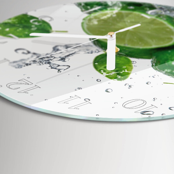 Round wall clock Calcium carbonate