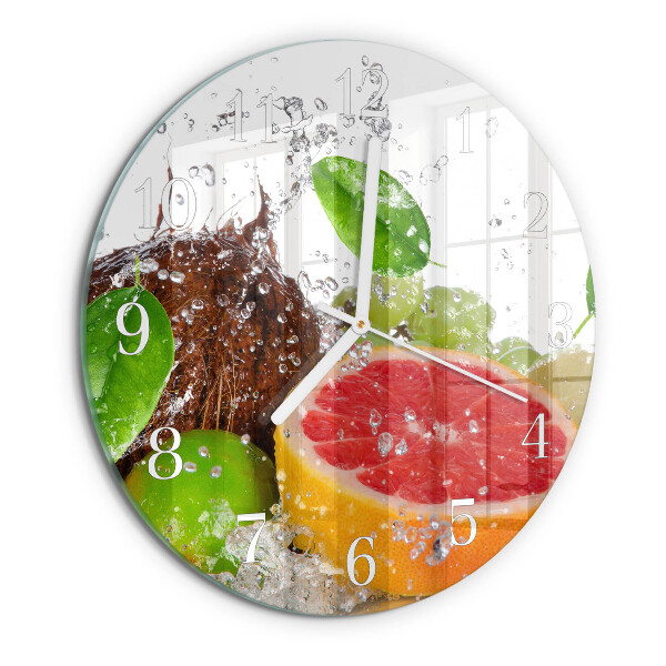 Round wall clock Fruit