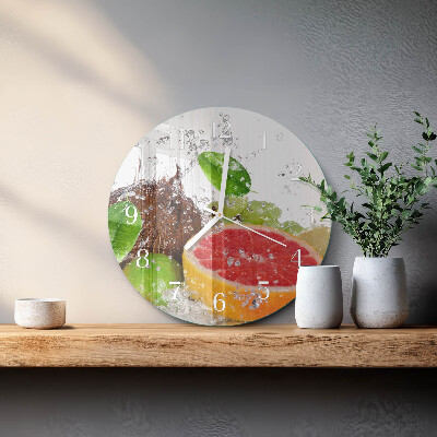 Round wall clock Fruit