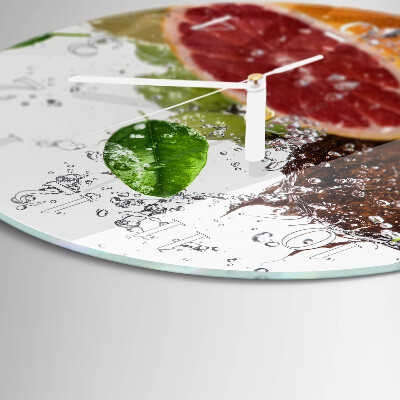 Round wall clock Fruit